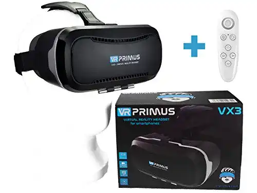Smartphone-VR-Brille VR Primus ® VX3 VR Brille + Fernbedienung