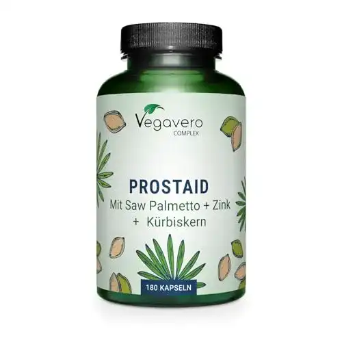 Die beste Sägepalmenextrakt Vegavero PROSTAID Komplex ® 180 Kapseln 2026 Test Bestseller Sägepalmenextrakt Vegavero PROSTAID Komplex ® 180 Kapseln