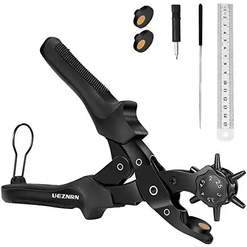 Lochzange UEZNIRN Gürtel Heavy Duty Revolver Hebelübersetzung
