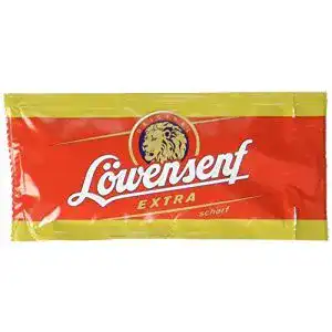 Scharfer Senf Löwensenf Extra 10ml Portionsbeutel, 120er Pack