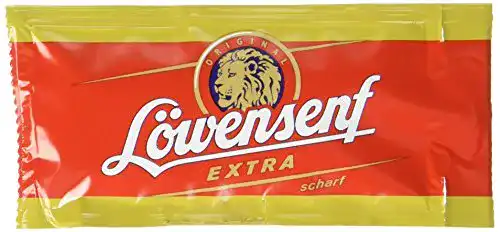 Scharfer Senf Löwensenf Extra 10ml Portionsbeutel, 120er Pack