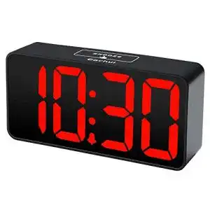 LED-Wecker Eachui LED Digitaler Wecker mit USB-Ladeanschluss