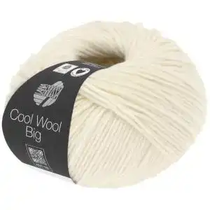 Lana-Grossa-Wolle Lana Grossa Cool Wool Big 50 g, Nr. 601 Ecru
