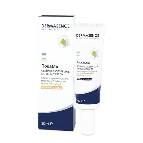 Tagescreme mit LSF 50 Dermasence RosaMin Getönte Tagespflege
