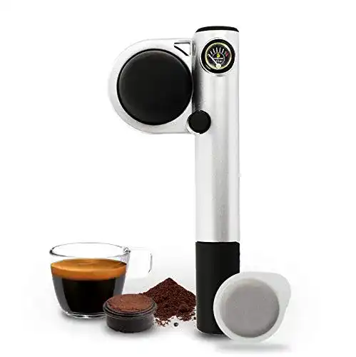 ESE-Pad-Maschine Handpresso 48256 Pump silber tragbar