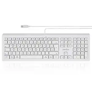 Perixx-Tastatur Perixx 11351 PERIBOARD-323, weiß, beleuchtet