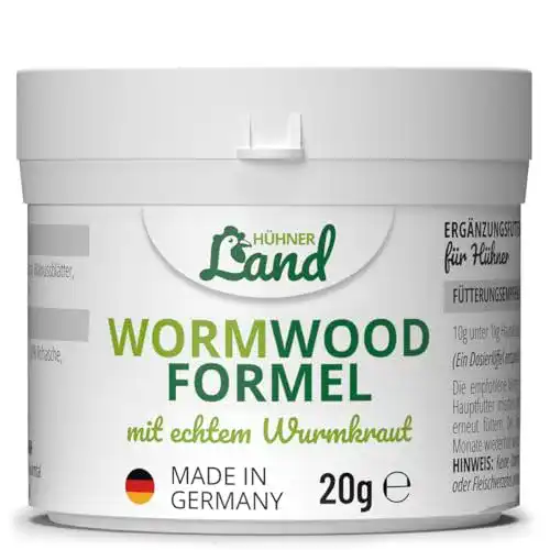 Wurmkur Hühner HÜHNER Land Worm Wood Formel 20g Pulver