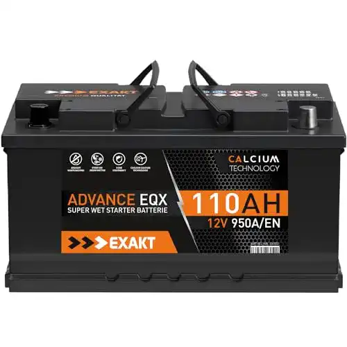 Autobatterie 110Ah EXAKT Starterbatterie PKW