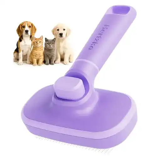 Zupfbürste Hund Hertzko selbstreinigende Slicker Hundebürste
