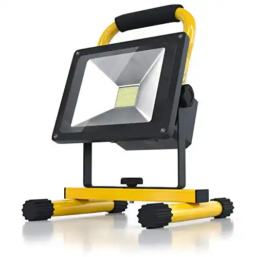 LED-Akku-Strahler Brandson – Akku LED Baustrahler 1600 Lumen