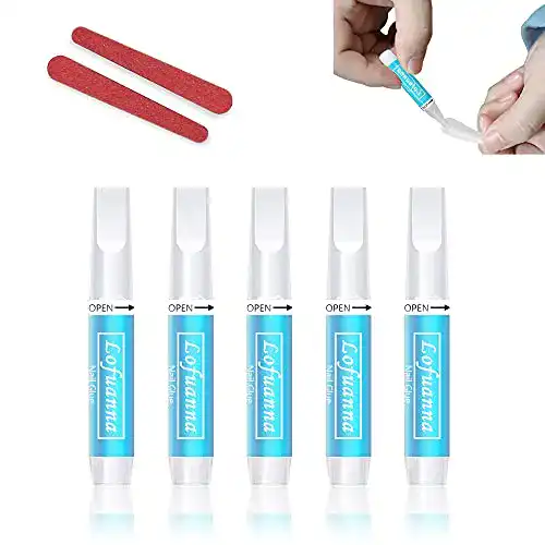 Die beste Nagelkleber lofuanna 5 Pcs Nail Glue, Extra stark, schnelltrocknend 2026 Test Bestseller Nagelkleber lofuanna 5 Pcs Nail Glue, Extra stark, schnelltrocknend