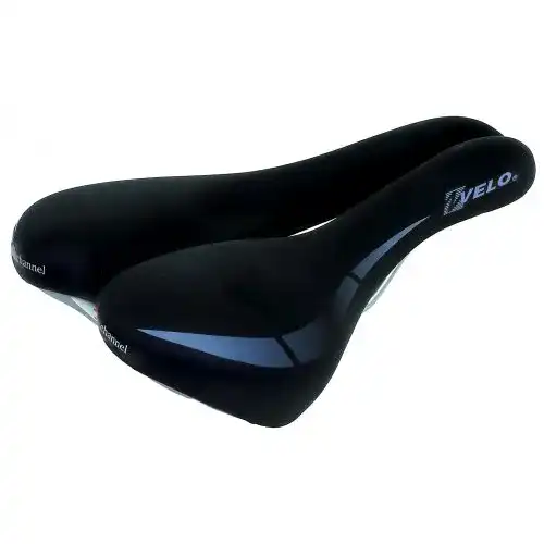 MTB-Sattel Velo , schwarz Wide:Channel Touringsattel