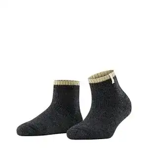 Alpaka-Socken FALKE Damen Socken Cosy Plush, 1 Paar, Grau