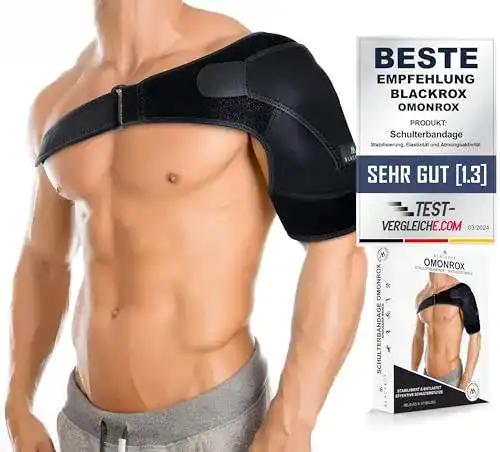 Die beste BLACKROX Schulterbandage OMONROX Sport 2026 Test Bestseller BLACKROX Schulterbandage OMONROX Sport