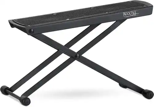 Fußbank (Gitarre) Rocktile Fußbank für Gitarre – Fußstuhl in 6-Stufen