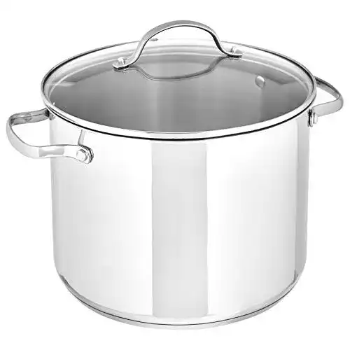 Suppentopf Amazon Basics – Edelstahl- mit Deckel, 7,6 l