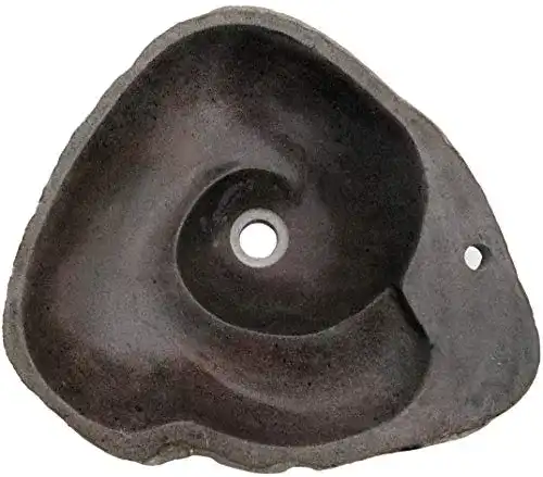 Naturstein-Waschbecken GURU SHOP Massiv Flußstein ca. 50 cm