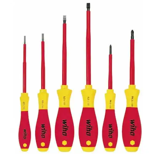 Schraubendreher-Set WIHA SoftFinish VDE, 320NK6 6tlg.Schlitz/PH