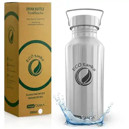 Trinkflasche spülmaschinenfest ECOtanka megaTANKA 2 Liter