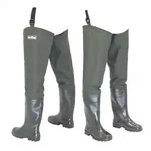 Watstiefel FortMen Herren Anglerhose mit Stiefel wasserdichte Wathose Lange Watthosen Gummistiefel Fishing Boots Angeln