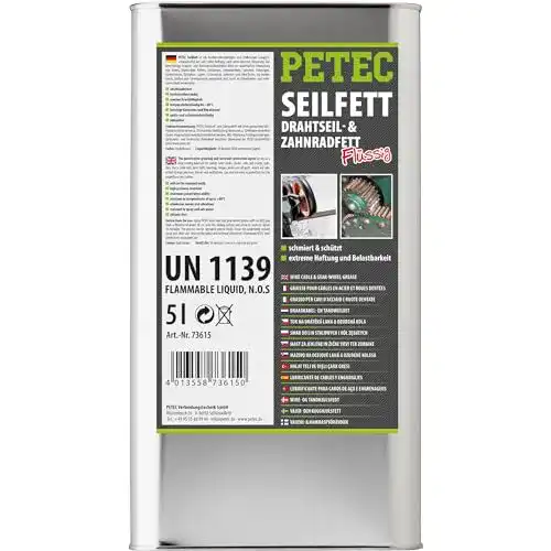 Die beste Seilfett PETEC Draht Zahnradfett 5L Kanister Karosserie Hohlräume 2026 Test Bestseller Seilfett PETEC Draht Zahnradfett 5L Kanister Karosserie Hohlräume