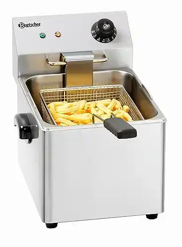 Bartscher-Fritteuse Bartscher A162810E Snack Friteuse 8L Becken