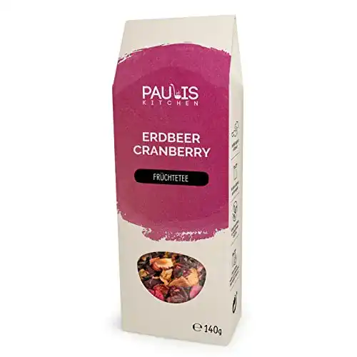 Früchtetee Paulis Kitchen Erdbeer Cranberry, Tee für Kinder (140)