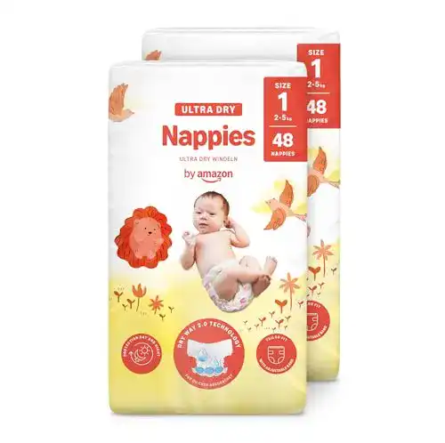 Windeln Größe 1 Mama Bear Amazon-Marke: 96 Ultra-Dry Windeln