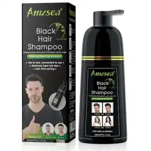 Haarfärbemittel für Männer AMZSEA Instant Black Hair Shampoo