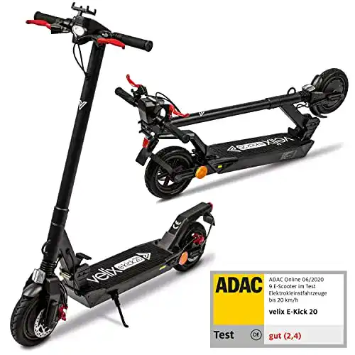 E-Scooter 120 kg velix E-Kick 20km/h V2021 E-Scooter faltbar