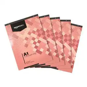 Flipchartpapier Amazon Basics Flipchart-Block, 40 Blatt, DIN A 1
