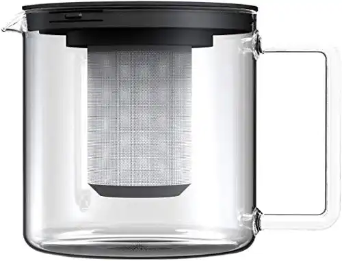 Teekanne Bohemia CRISTAL zylindrisch, mit Metallsieb, 1,30 Liter