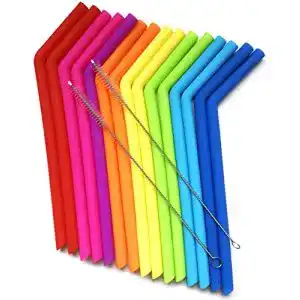 Strohhalme Juju World 15 Silikon-Trinkhalme für 30 und 570 ml