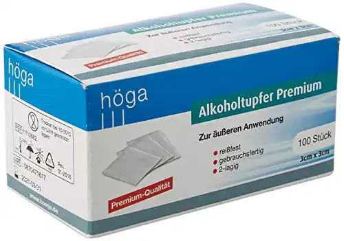 Desinfektionstücher (einzeln verpackt) Höga, 100 Stück