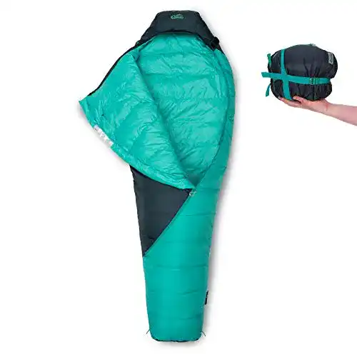 Daunenschlafsack Qeedo Asaka 3 Saisons (Gr. M & L) leicht