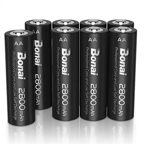 AA-Akku BONAI Akku AA 2800mAh Wiederaufladbar, 1,2V Mignon