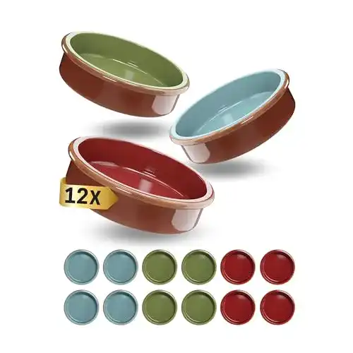 Tonschale ToCi 12er-Set Tapas-Schalen Bunt Auflaufform | 175 ml