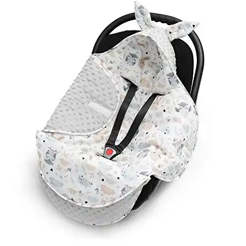 Einschlagdecke ELIMELI Baby, Universal, Eulen und Hasen