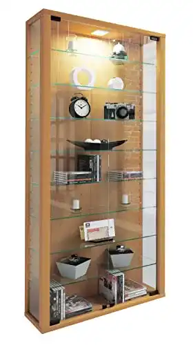 Sammlervitrine VCM, ohne Beleuchtung Buche “Vitrosa Maxi”