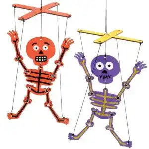 Marionette Baker Ross AX245 Skelett-Holzpuppen, Bastelset
