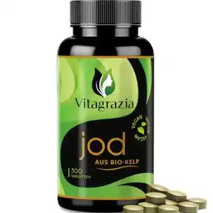 Jodtabletten Vitagrazia ® Bio Kelp, 300 Jod Tabletten je 150 µg Jod