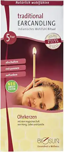 Ohrenkerze BIOSUN 10 Stück (5 Paar) Original traditional