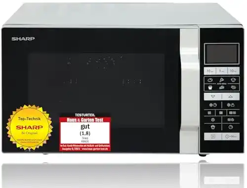 Mikrowelle ohne Drehteller SHARP R-860S 3-in-1 Mikrowelle