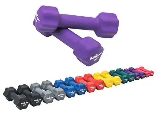 Bad-Company-Hanteln Bad Company Neopren Hanteln 2 x 1 kg lila