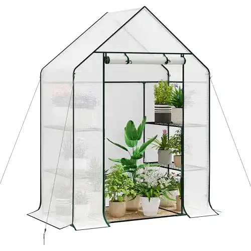 Foliengewächshaus WOLTU Tomatengewächshaus 143x73x195cm