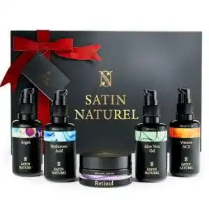 Gesichtspflege-Set SatinNaturel Luxuriöses Anti-Aging BIO 5x30ml