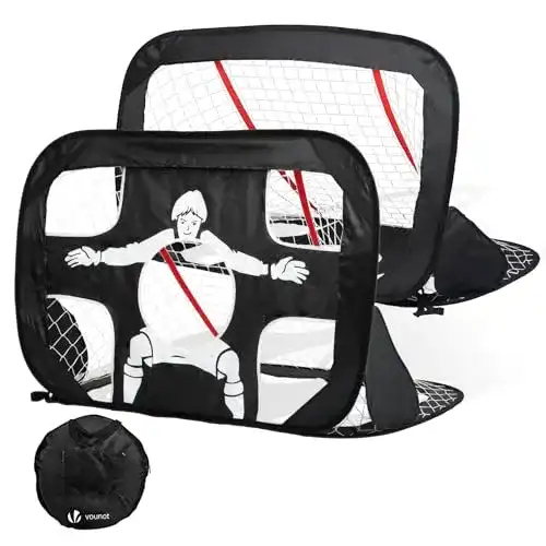 Pop-Up-Fußballtor VOUNOT Fußballtor für Kinder 2er Set