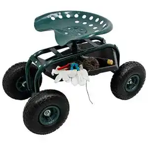 Fahrbarer Gartensitz ECD Germany Gartensitz, bis 135 kg