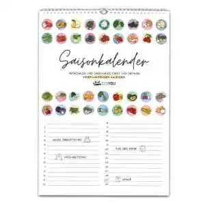 Saisonkalender EcoYou für Obst und Gemüse, A3