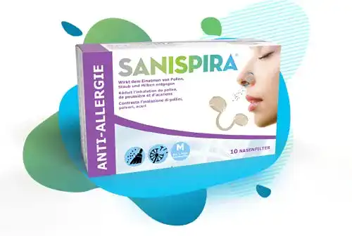 Nasenfilter SANISPIRA Anti-Allergie, patentiertes 360° Filtersystem